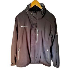 ZeroXposur Jacket Mens Black/Gray Double Zip Coat Snowboard Jacket Sz S
